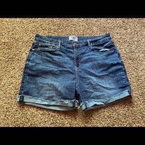 Levi’s Denizen Dark Wash Jean Shorts
